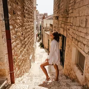 A narrow street in Rhodes Old Town 1
